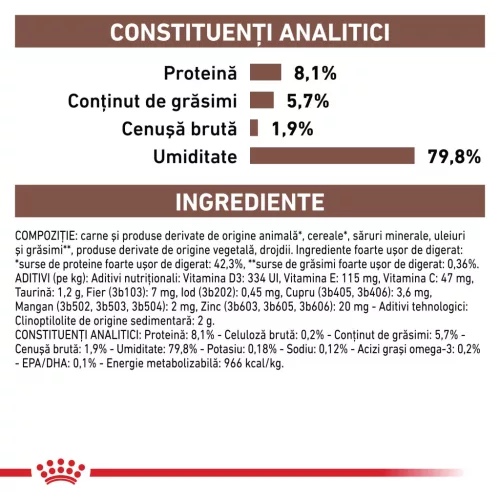 Royal Canin Veterinary Gastrointestinal Hrană umedă pentru pisici adulte 85 g