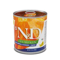   N&D Pumpkin Hrană umedă pentru câini junior, cu miel 285 g