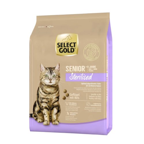 Select Gold Hrană uscată pentru pisici senioare sterilizate, cu pui 2,5 kg
