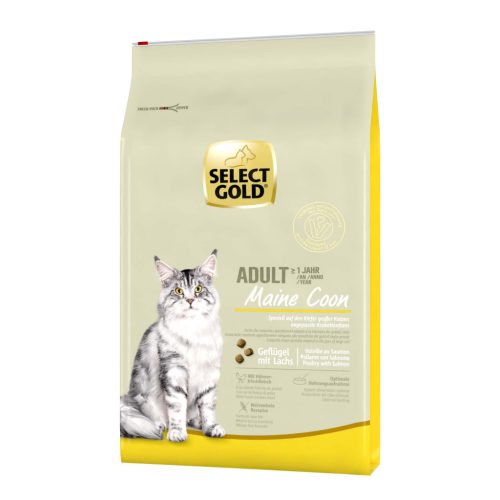 Select Gold Maine Coon Hrană uscată pentru pisici adulte, cu pasăre și somon 7 kg