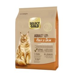   Select Gold Hair&Skin Hrană uscată pentru pisici adulte, cu pasăre și somon 2,5 kg