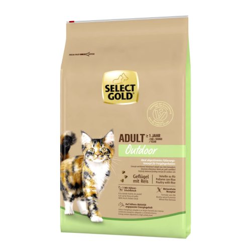 Select Gold Outdoor Hrană uscată pentru pisici adulte, cu pasăre și orez 7 kg