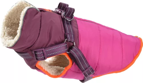 AniOne Polly Geacă de iarnă pentru câini, cu ham integrat 28 cm