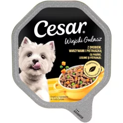   Cesar Hrană umedă pentru câini adulți, cu pasăre și legume în sos 150 g