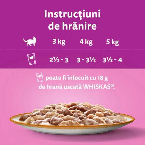 Whiskas Tasty Mix hrană umedă pentru pisici adulte, cu miel și curcan în sos 85 g