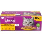Whiskas hrană umedă pentru pisici adulte cu carne de pasăre în aspic 80 x 85 g