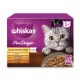 Whiskas Pure Delight hrană umedă pentru pisici adulte cu carne de pasăre în aspic 12 x 85 g