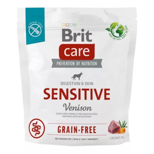 Brit Care Grain-Free Hrană uscată pentru câini cu digestie sensibilă, cu vânat 1 kg
