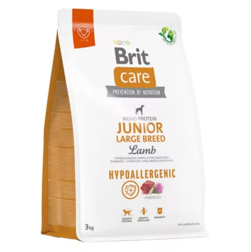 Brit Care Hypoallergenic Hrană uscată pentru câini juniori de talie mare, cu miel 3 kg