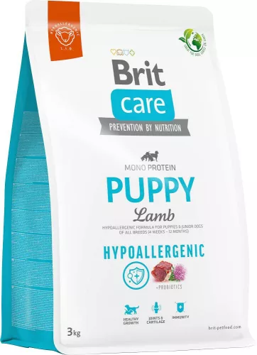 Brit Care Hypoallergenic Hrană uscată pentru câini juniori, cu miel 3 kg