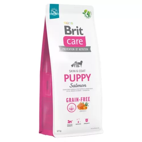 Brit Care Grain-Free Hrană uscată pentru câini juniori, cu  somon și cartofi 12 kg