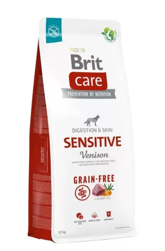 Brit Care Grain-Free Hrană uscată pentru câini cu digestie sensibilă, cu vânat 12 kg