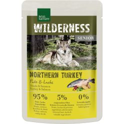   Real Nature Wilderness Hrană pentru câini seniori, cu curcan și somon 100g