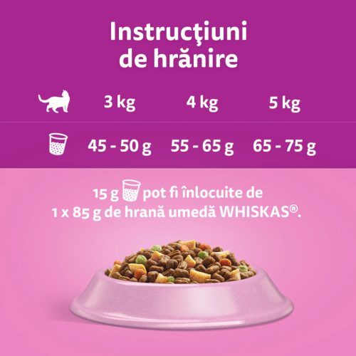 Whiskas hrană uscată cu somon pentru pisici adulte 1,4 kg