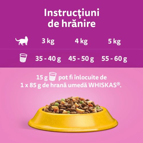 Whiskas Sterile hrană uscată cu pui pentru pisici adulte 800 g