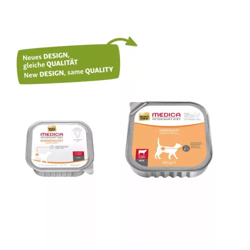 Select Gold Medica Hrană umedă pentru pisici, susținerea funcției renale, cu vită 100 g
