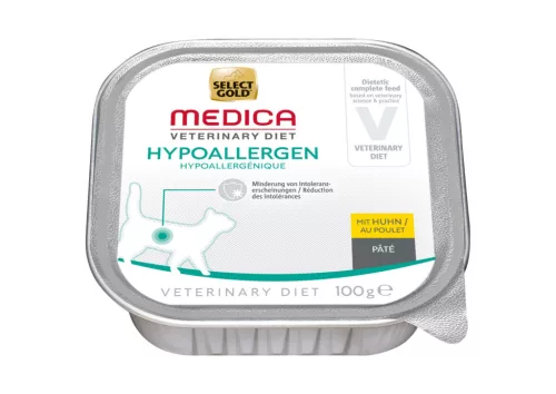 Select Gold Medica Hrană hipoalergenică pentru pisici, cu pui 100 g