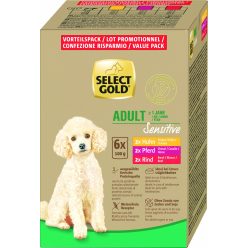   Select Gold Sensitive Multipack Hrană umedă pentru câini adulți 6 x 100 g