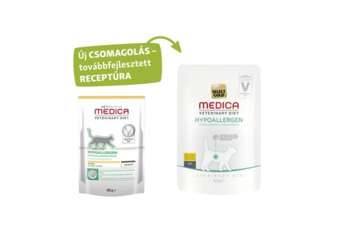 Select Gold Medica Pliculeț hipoalergenic pentru pisici, cu pui 85g