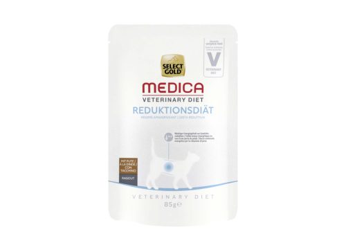 Select Gold Medica Pliculețe pentru pisici adulte, benefice pentru slăbit, cu curcan 85 g