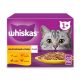 Whiskas hrană umedă pentru pisici adulte cu carne de pasăre în aspic 12 x 85 g