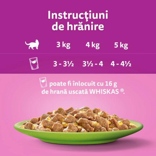 Whiskas hrană umedă pentru pisici adulte, selecții de carne în aspic 12 x 85 g