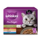 Whiskas Pure Delight hrană umedă pentru pisici adulte, selecții de carne în aspic 12 x 85 g