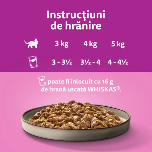 Whiskas Pure Delight hrană umedă pentru pisici adulte, selecții de carne în aspic 12 x 85 g