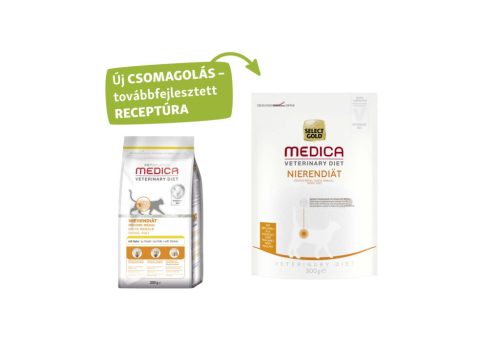 Select Gold Medica Hrană uscată pentru pisici adulte, susținerea funcției renale, cu pasăre 300 g