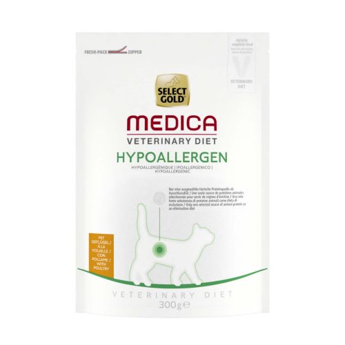 Select Gold Medica Hrană uscată hipoalergenică pentru pisici, cu curcan 300 g