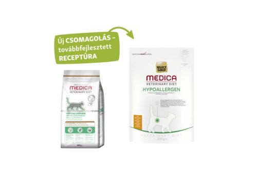 Select Gold Medica Hrană uscată hipoalergenică pentru pisici, cu curcan 300 g