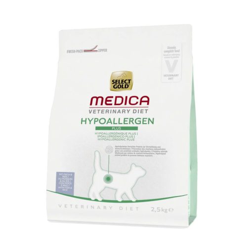 Select Gold Medica Hrană uscată hipoalergenică pentru pisici, cu pește 2,5 kg