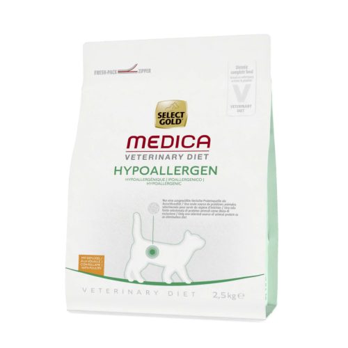 Select Gold Medica Hrană uscată hipoalergenică pentru pisici, cu pui 2,5 kg