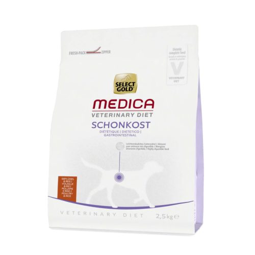Select Gold Medica Hrană uscată pentru câini cu probleme digestive, cu carne de pui și orez 2,5kg