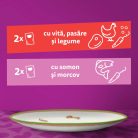 Whiskas Tasty Mix Chef's Choice hrană umedă pentru pisici adulte 4 x 85 g