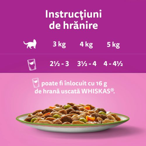 Whiskas Tasty Mix Chef's Choice hrană umedă pentru pisici adulte 4 x 85 g