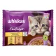 Whiskas Pure Delight hrană umedă pentru pisici junioare cu carne de pasăre în aspic 4 x 85 g