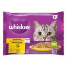 Whiskas hrană umedă pentru pisici adulte cu carne de pasăre în aspic 4 x 85 g