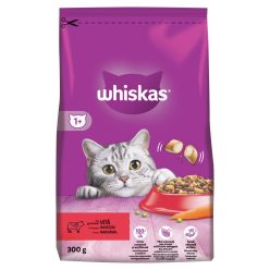 Whiskas Hrană uscată pentru pisici adulte cu vită 300 g