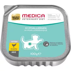   Select Gold Medica Hrană umedă hipoalergenică pentru pisici kitten cu pui 100g