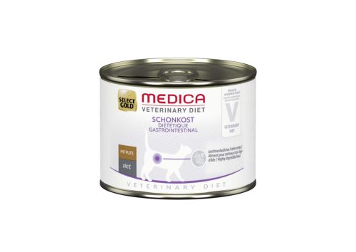 Select Gold Medica Hrană umedă pentru pisici cu dietă ușoară, cu curcan 200 g