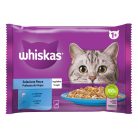 Whiskas hrană umedă pentru pisici adulte, selecții de pește în aspic 4 x 85 g