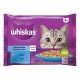 Whiskas hrană umedă pentru pisici adulte, selecții de pește în aspic 4 x 85 g
