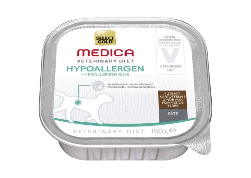Select Gold Medica Hrană hipoalergenică pentru câini, cu curcan și cartofi 150g