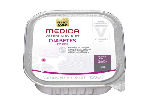 Select Gold Medica Hrană pentru câini diabetici, cu pui și vită 150g