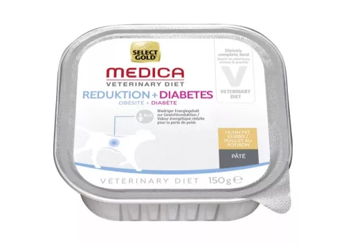 Select Gold Medica Hrană umedă pentru câini, benefică pentru slăbit, cu pui și dovleac 150 g