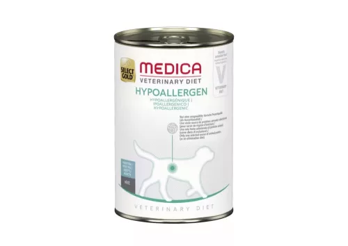 Select Gold Medica Hrană umedă hipoalergenică pentru câini cu insecte 400 g
