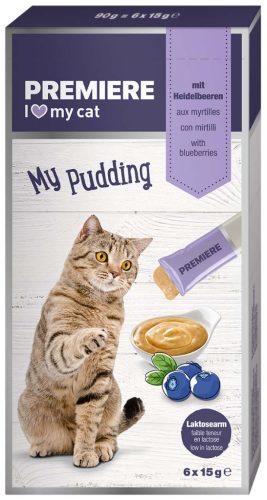 Premiere My Pudding  Recompense pentru pisici cu afine 6 x 15 g