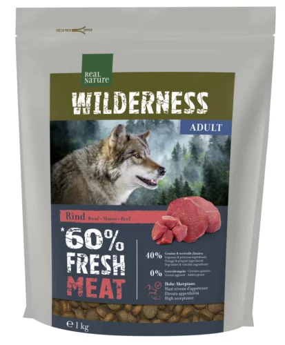 Real Nature Wilderness Hrană uscată pentru câini, cu vită 1 kg