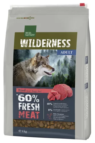 Real Nature Wilderness Hrană uscată pentru câini, cu vită 4 kg